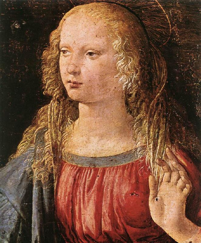 LEONARDO da Vinci Annunciation (detail) dfe oil painting picture